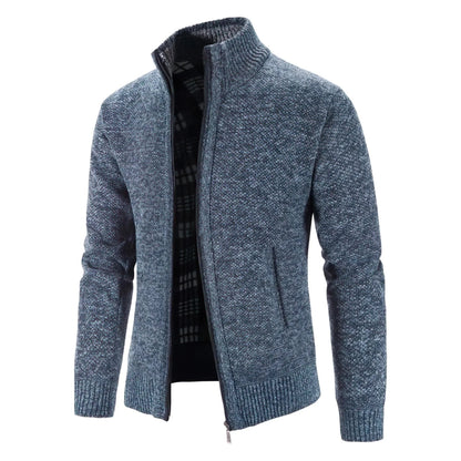 Heren Vest Grofgebreid Rits Vest Warm en Stijlvol