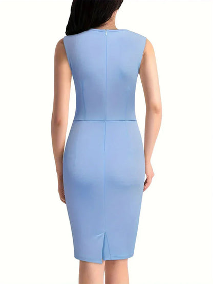 Dames Jurk Zonder Mouwen Elegant Kort Model voor Dag en Avond