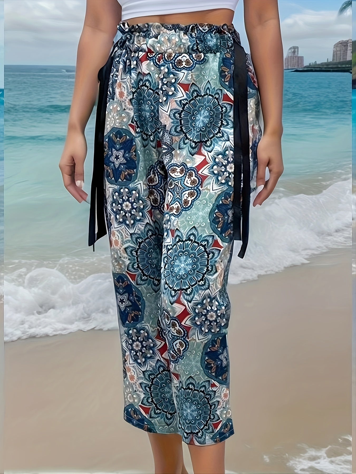 Elastische Broek Comfortabele Bohemian Stijl Della