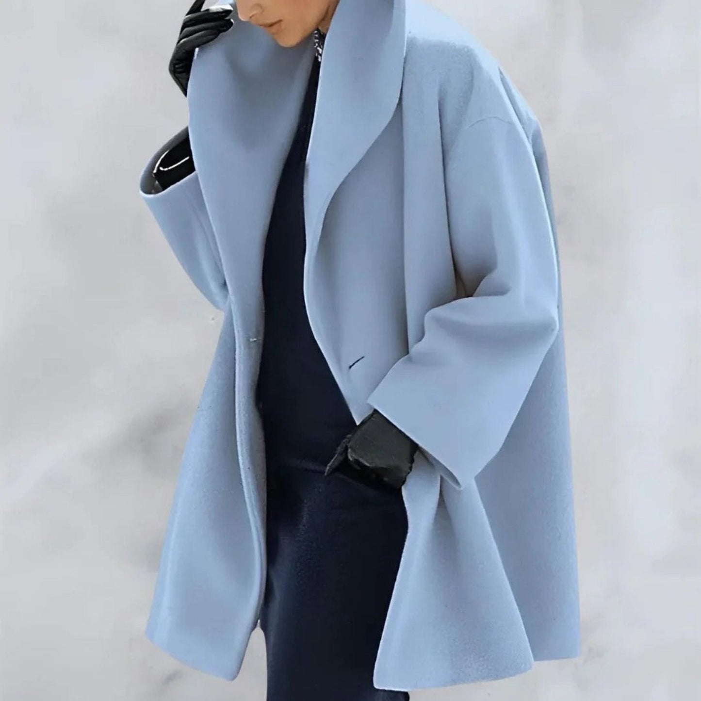 Dames Winterjas met Capuchon - Warme Oversized Dikke Mantel