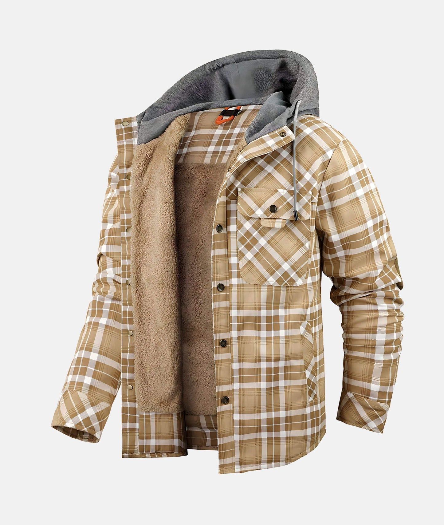 Herenjas Flanellen Geruit Warm en Casual voor Winter