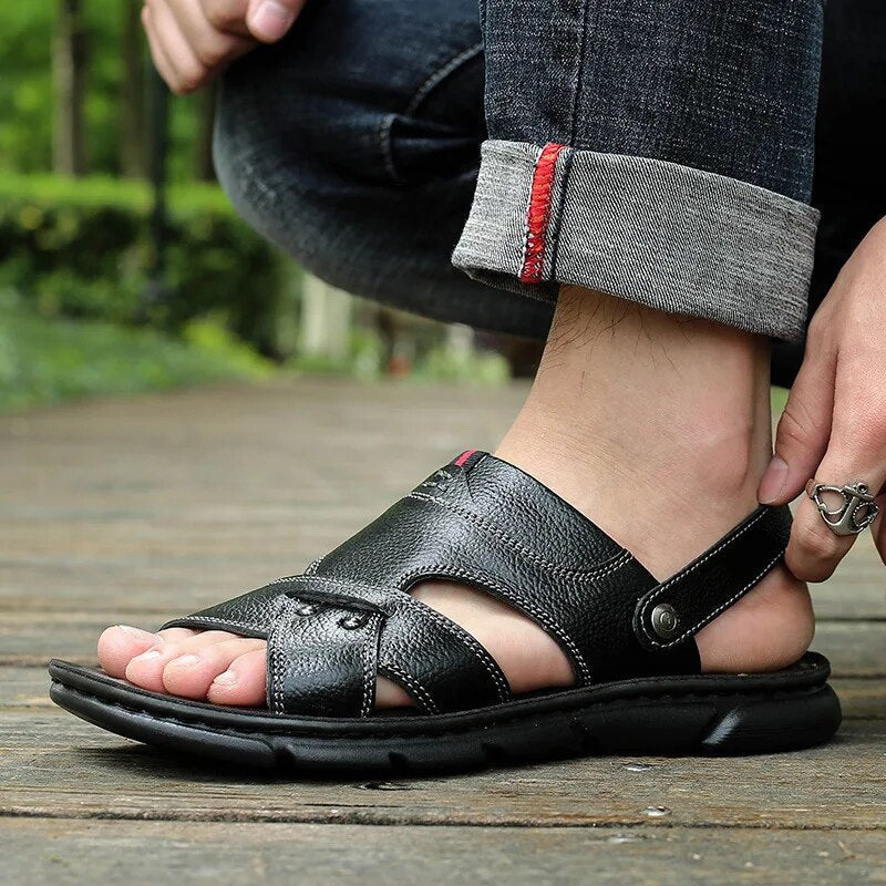 Mode Sandalen van Leer