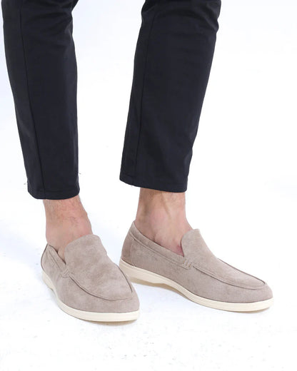 Heren Loafers Suède Instapschoenen Comfortabele Zool