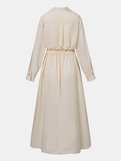 Zomerjurk V-Halslijn Lange Jurk Vintage Stijl