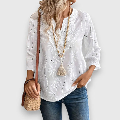 Dames Blouse Lichtgewicht Losse Pasvorm - StudioMarella
