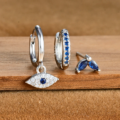Athena Oorbellen Set Zilverkleurig Elegante Sieraden