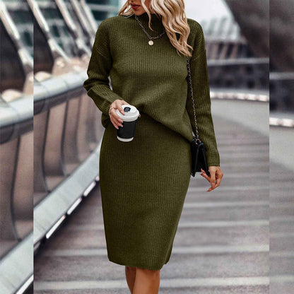 Dames Gebreide Set Rok en Trui Warm en Stijlvol - StudioMarella