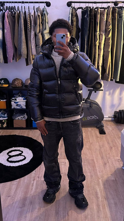 Heren Winterjas Gevoerd Warm Gewatteerd Sherpa Stijl