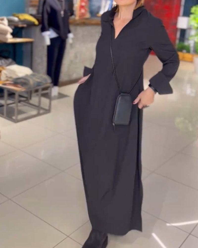 Elegante ZachteJurk Lange Lente Zomer Jurk