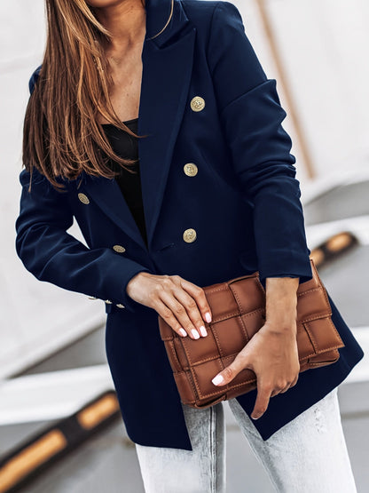 Damesblazer Zakelijk Elegance met Dubbele Knoopsluiting
