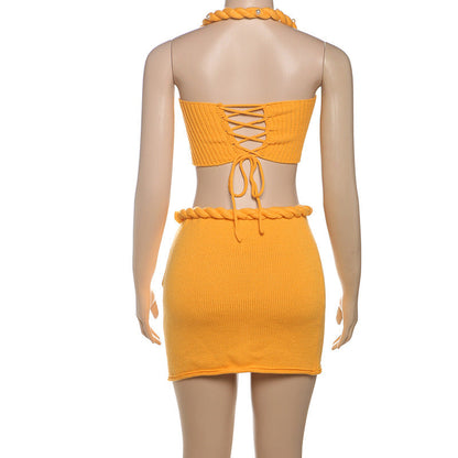 Bikini Set Mini Gonna met Cropped Top