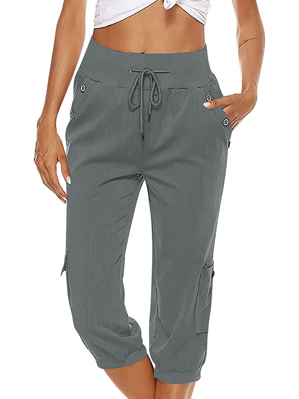 Dames Joggingbroek Elastisch Met Zakken Comfortabele Pasvorm