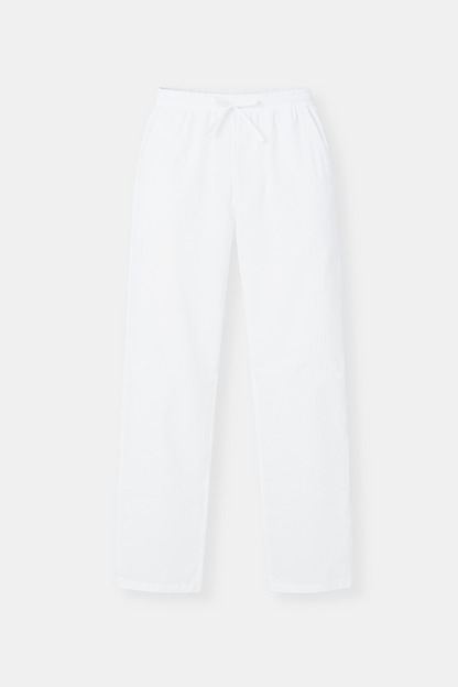 Heren Joggingbroek Wit Knoopsluiting Elastisch