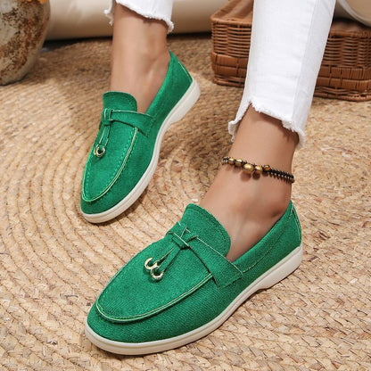 Dames Instappers Luxe Leer Comfortabele Schoenen - StudioMarella