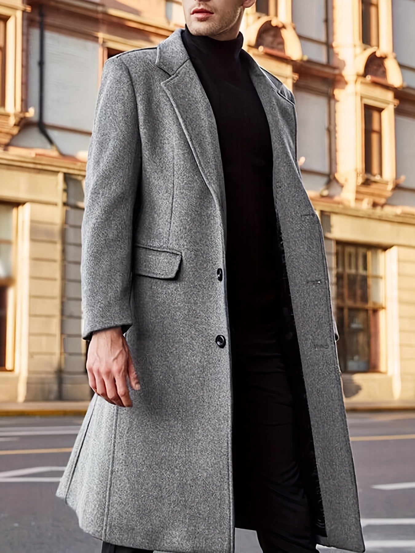 Heren Trenchcoat Waterdicht Zakelijk Elegant Winterjas