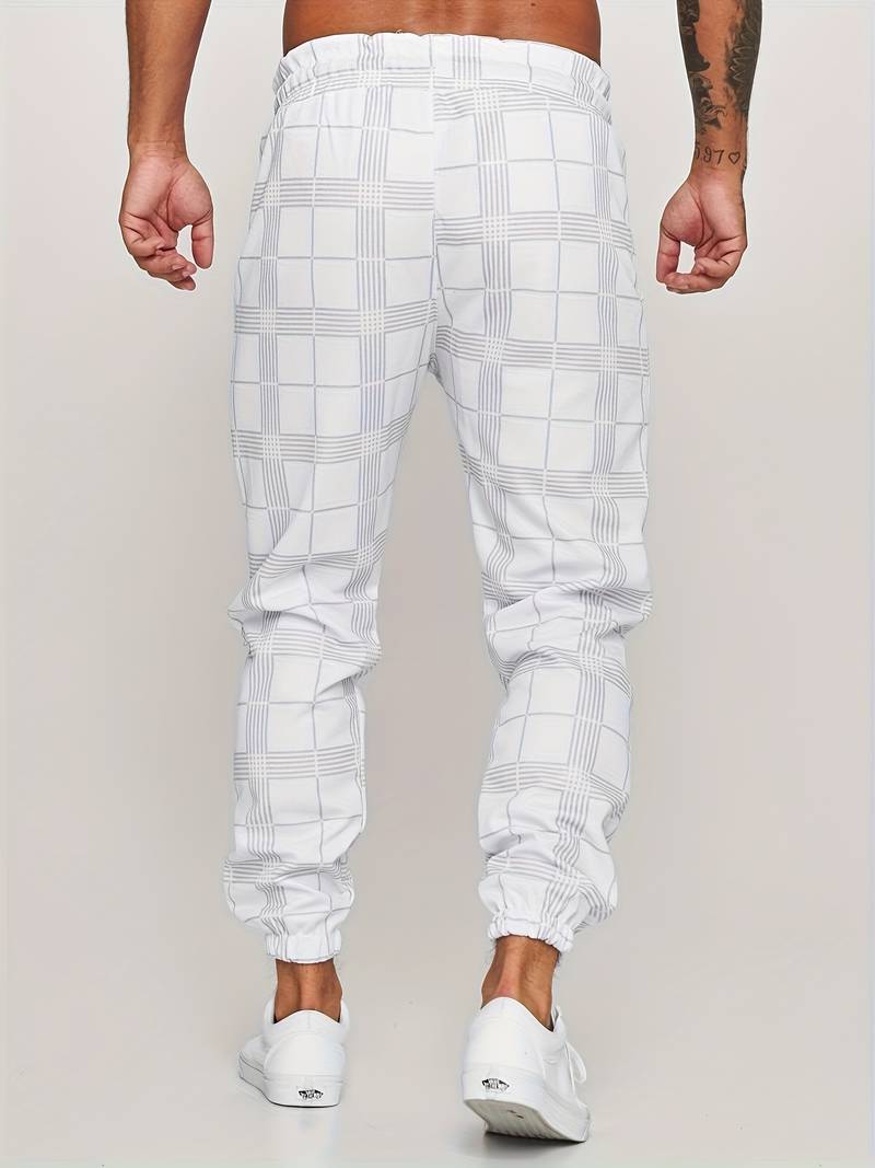 Herensportbroek Ruitpatroon Comfortabel Casual Dagelijks