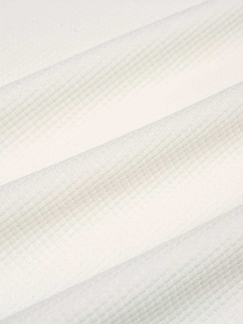 Heren Wafelshirt Lange Mouwen V-Hals Katoen