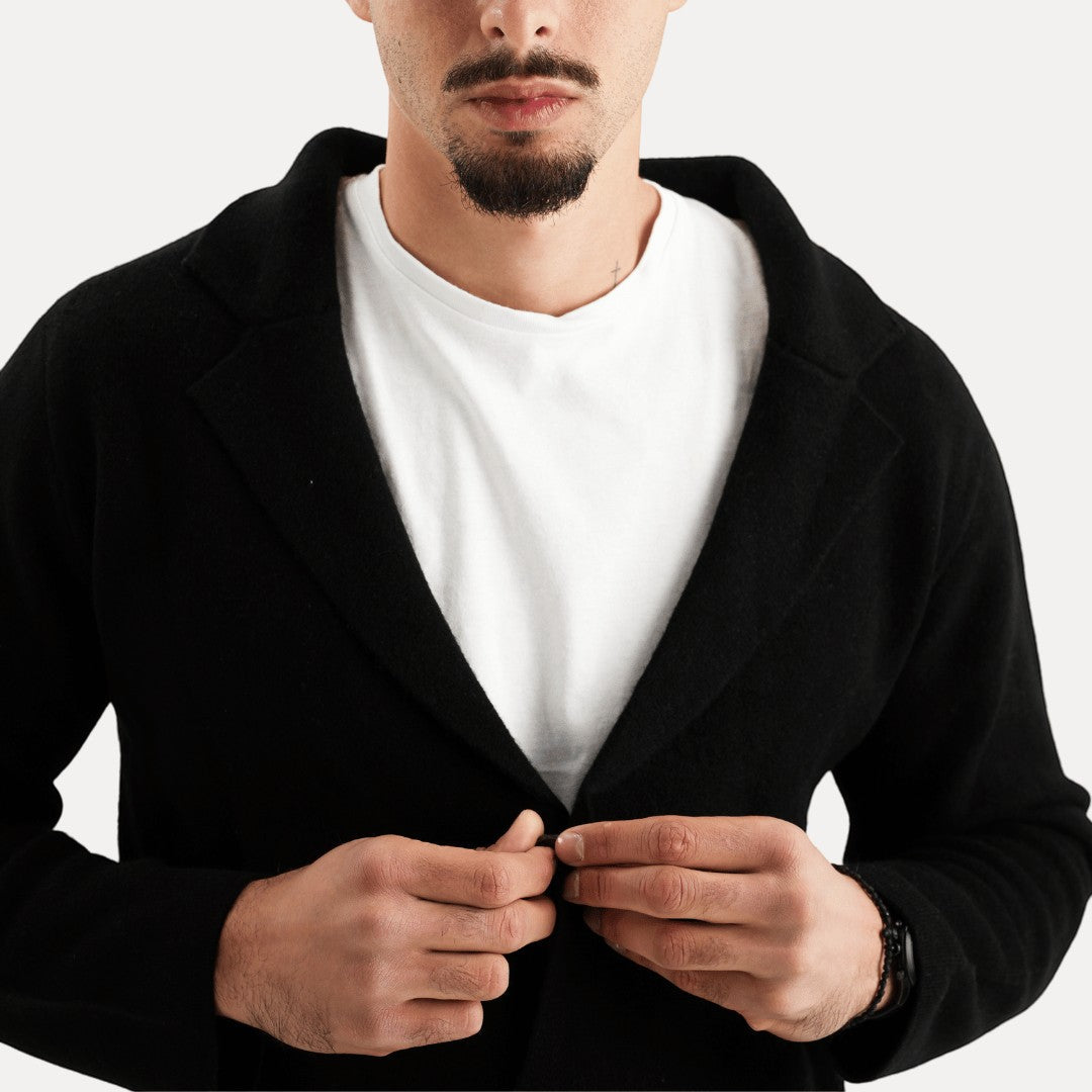 Giovanni Cardigan van Wol Modal Modern Design