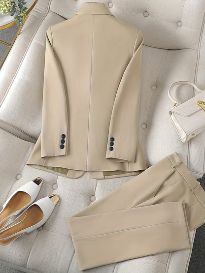 Dames Blazer Pak Reverskraag Tijdloos Elegant