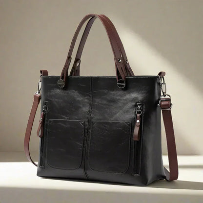 Vintage Schouder tas Mariana Leer