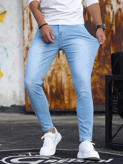 Heren Skinny Jeans van Stretch Denim Comfortabel en Stijlvol