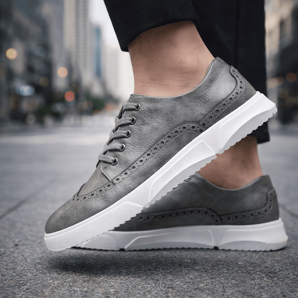 Heren Leren Sneakers Comfortabel voor Dagelijks Gebruik