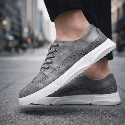 Heren Leren Sneakers Comfortabel en Stijlvol voor Dagelijks Gebruik
