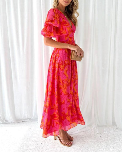 Dames Maxi-jurk Elegant Losvallend