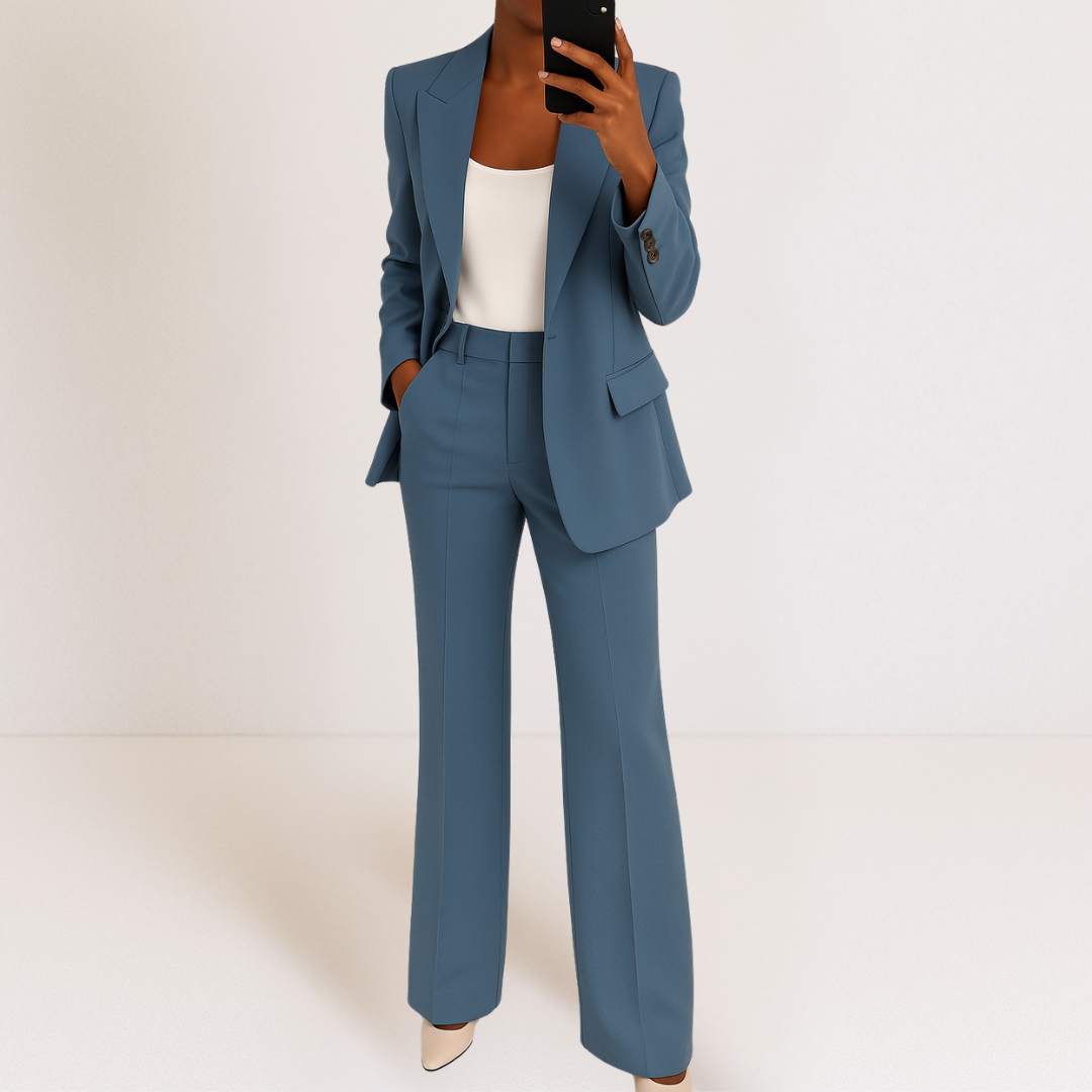 Dames Blazer en Broek Tweedelig Pak Set
