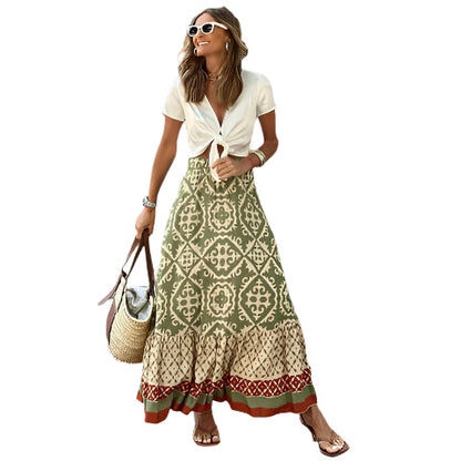 Maxi Jurk Boho Chic Elastisch Zomer Festival - StudioMarella