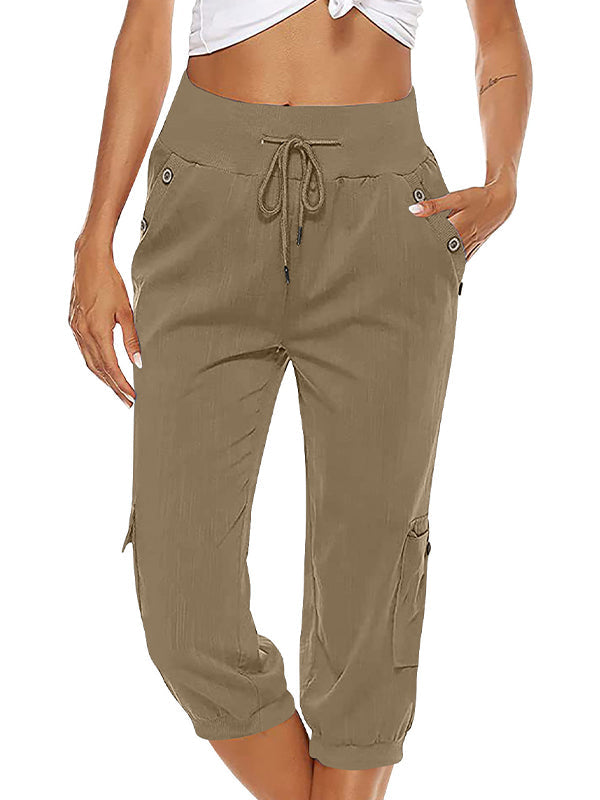 Dames Joggingbroek Elastisch Met Zakken Comfortabele Pasvorm