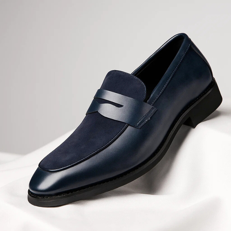 Leren Loafers Heren Elegante Instappers Zwart Marconi - StudioMarella
