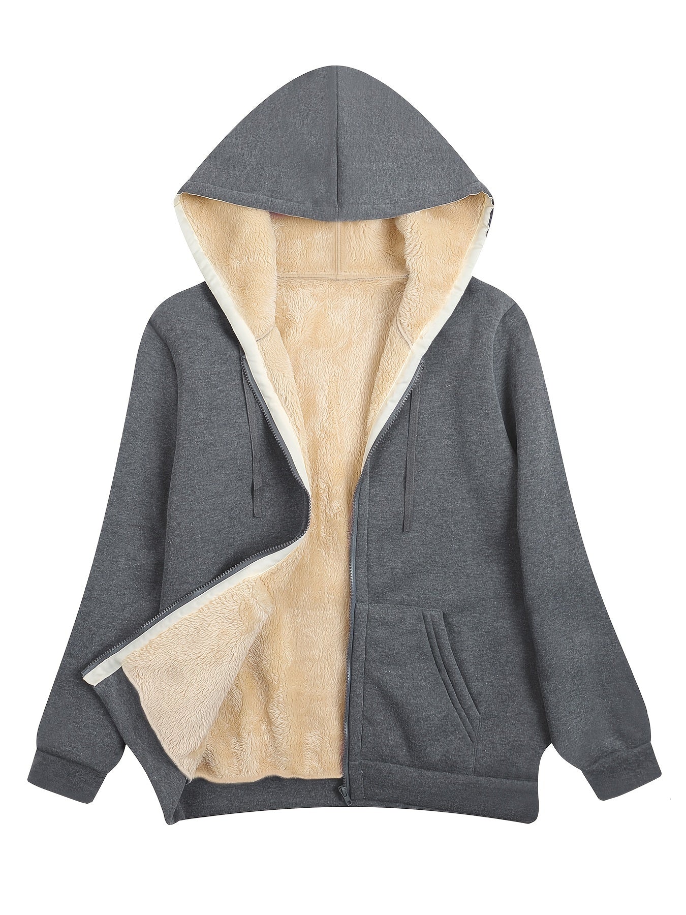 Dames Zip-Up Jas Comfortabel Warm en Waterdicht