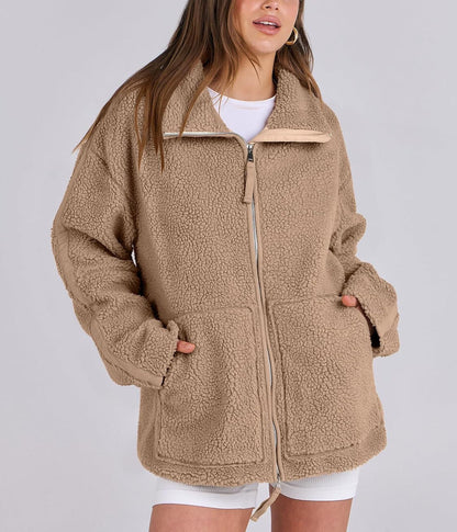 Dames Fleecejas Warm en Zacht voor Winter