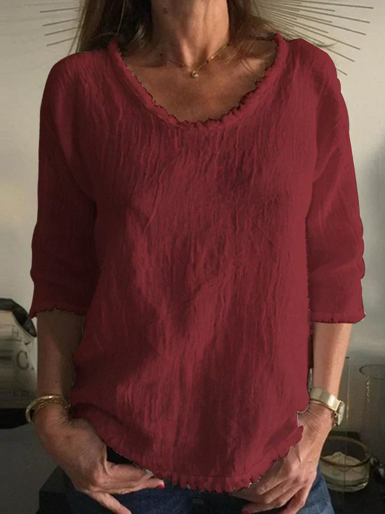 Vrouwen Top Lino Luchtig voor Warme Dagen