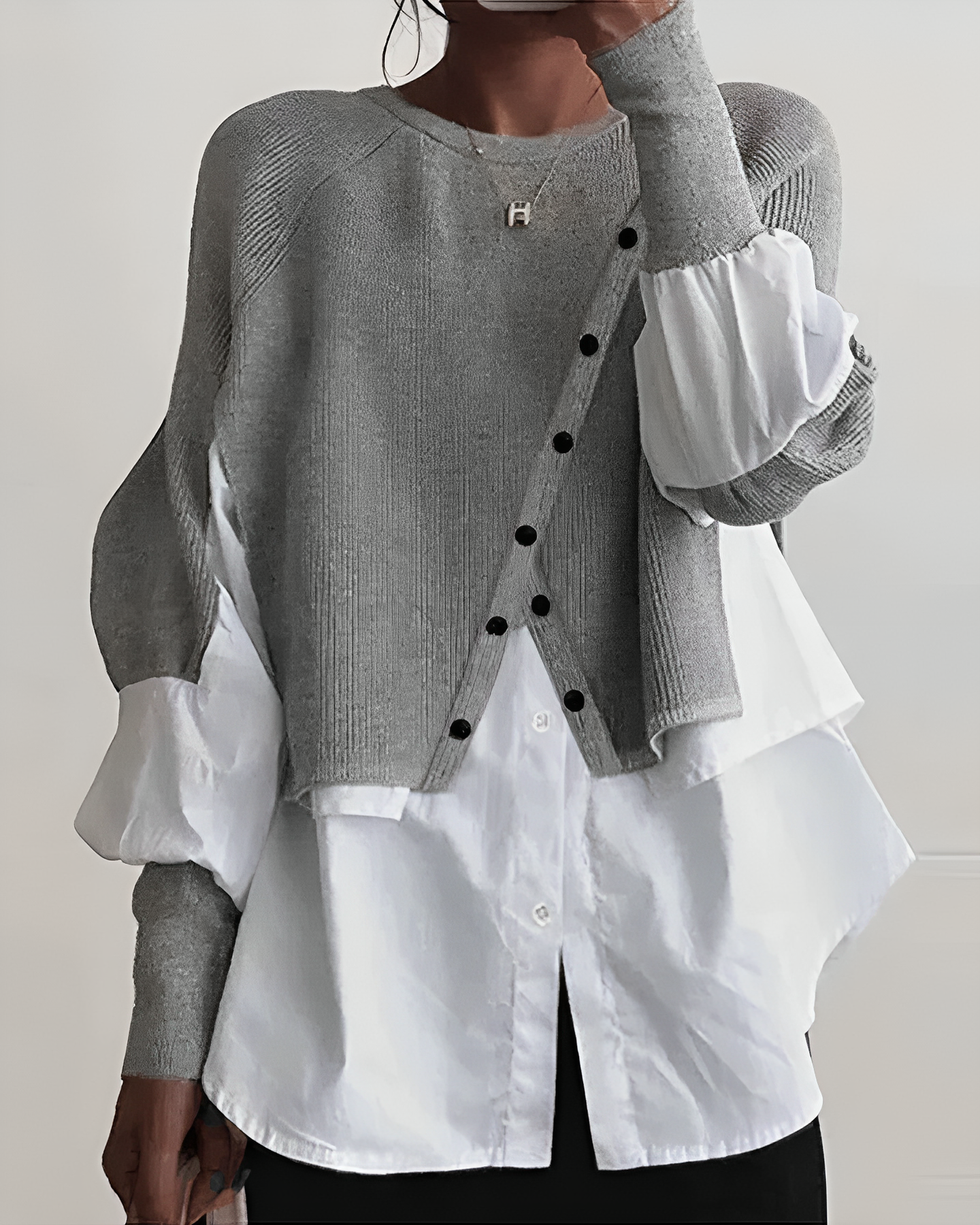 Variant image for Celine Casual Top - Morbido Tessuto Traspirante, Versatile e Confortevole-1
