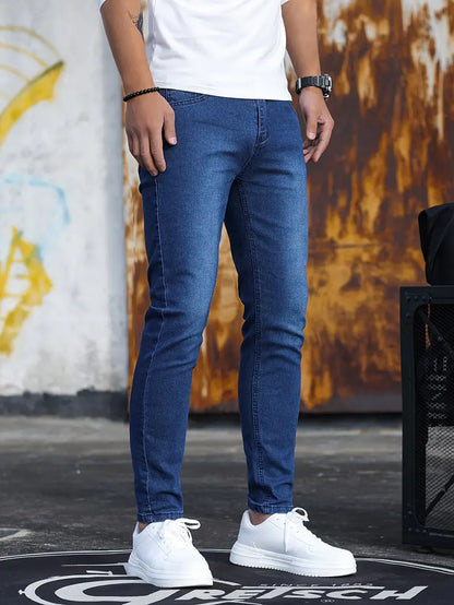 Heren Skinny Jeans van Stretch Denim Comfortabel en Stijlvol
