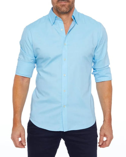 Heren Overhemd Slim Fit Stretch met Ritssluiting