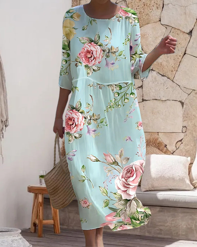 Elegante Bloemenjurk Vrouwelijk Zomerjurk - StudioMarella