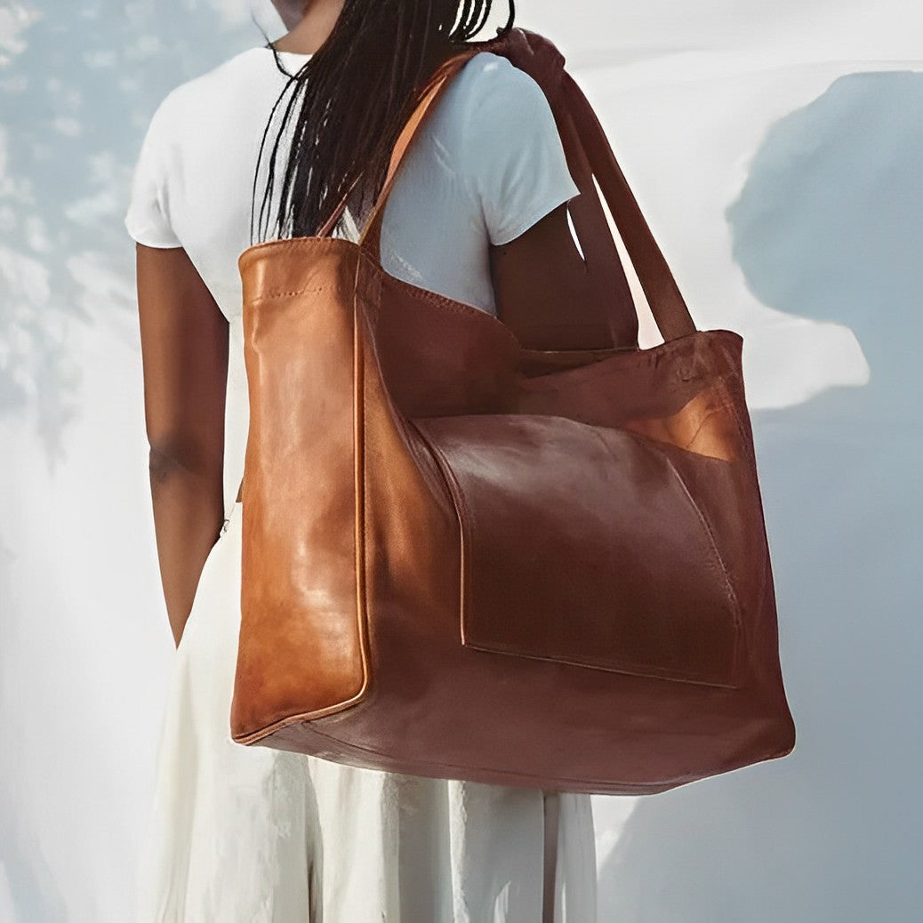 Leren Schouder tas Vintage Stijl