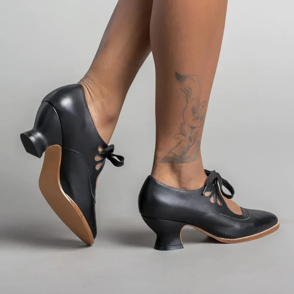 Dameschoenen met Hoge Hak Orthopedisch Leer Comfortabele Schoenen