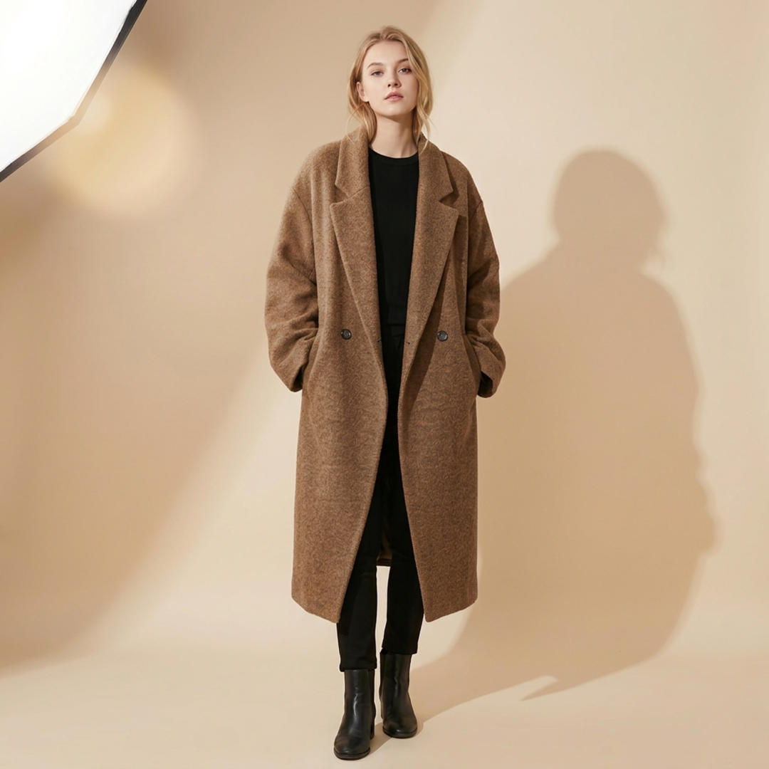 Valentina Oversized Wol Coat Elegante Design