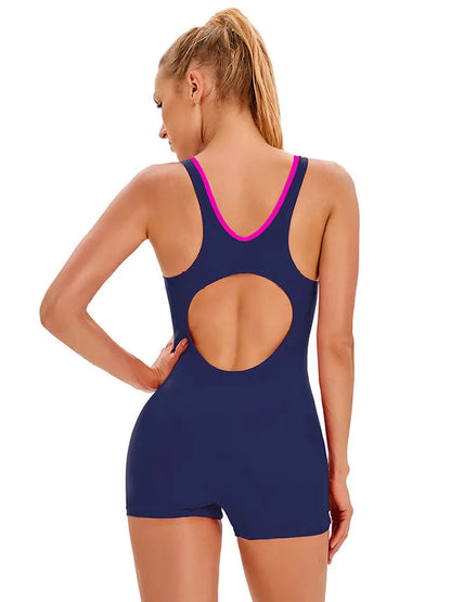 Dames Badpak Sportief Patchwork Design