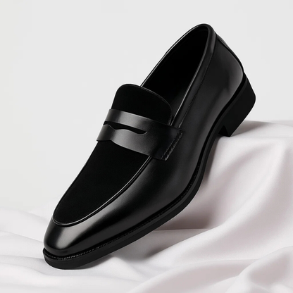 Leren Loafers Heren Elegante Instappers Zwart Marconi