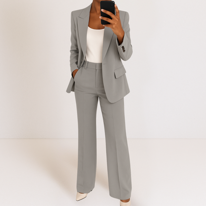 Dames Blazer en Broek Tweedelig Pak Set