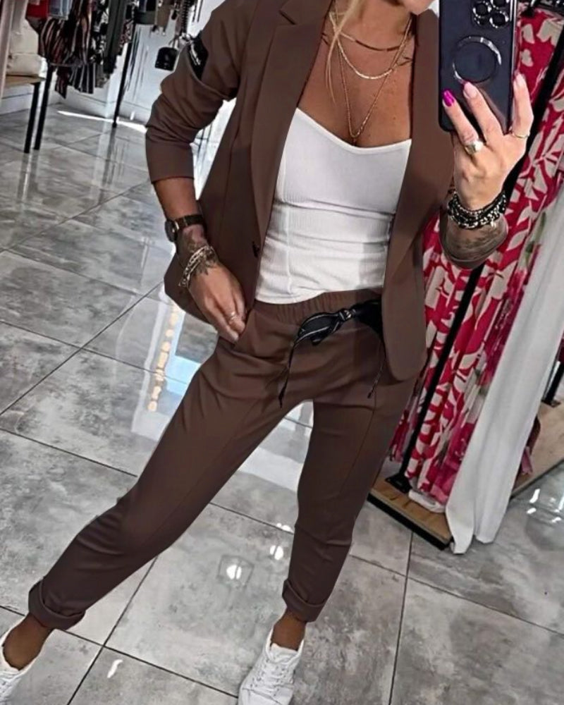 Blazer Set Dames Stilvolle Kostuum damescollectie