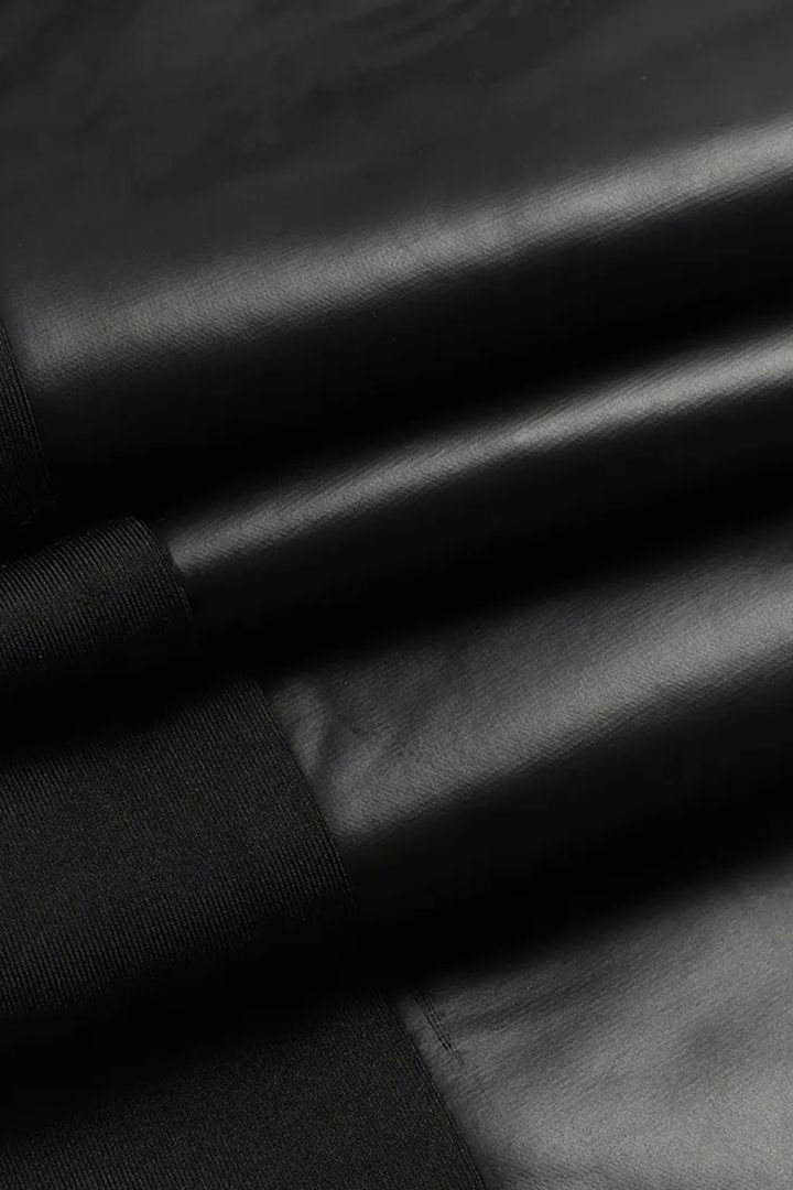 Leren Pantalon Met Rits Sluiting