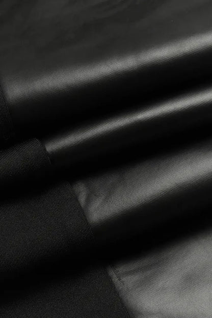 Leren Pantalon Met Rits Sluiting