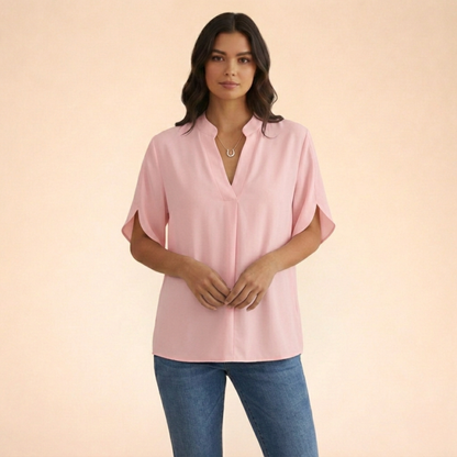 V-hals Blouse Elegant Comfortabele Stof
