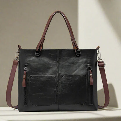 Vintage Schouder tas Mariana Leer